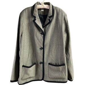BonWorth Women’s Dress Jacket Blazer Style #2812 Black Size Large Career